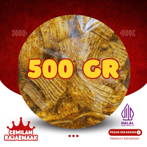 Kerupuk Jengkol Pedas Daun Jeruk 1Kg Gurih Renyah Kriuk Cemilan Snack Kiloan Cikruh Chilli Oil