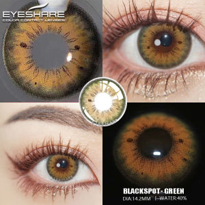 SOFTLENS(COD)BLACKSPOT seri 14.2mm normal soflens EYESHARE abu-abu coklat hijau color lensa kontak Minus -1.00 s/d -6.00 BLACKSPOT seri 14.2mm softlens | EYESHARE lensa kontak Miopia tersedia