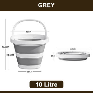 [5L/10L] ROCO Collapsible Square Bucket Portable Water Bucket Wash Basin Travel Pail Baldi Berlipat Tong Air 泡脚盆