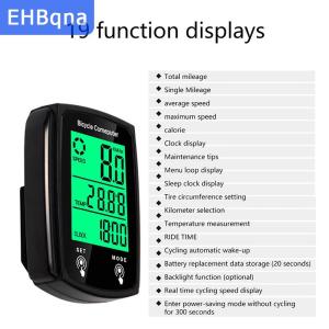 [COD] EHBqna SPORTS เครื่องวัดความเร็วแบบมีสายคอมพิวเตอร์ ติดจักรยานกันน้ำจักรยานจอแอลซีดีคอมพิวเตอร์บลูทูธความเร็วรอบเครื่องนับก้าวอุปกรณ์กลางแจ้ง