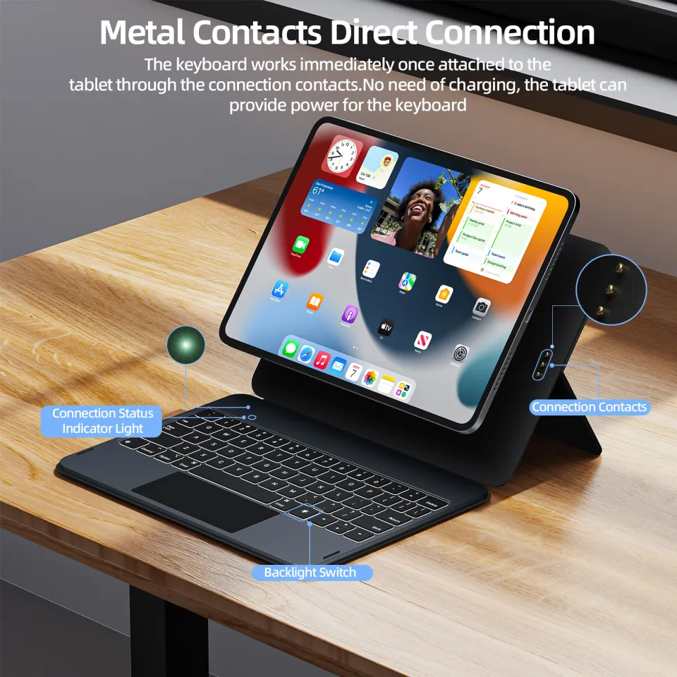 GOOJODOQ Magic Keyboard Case for iPad Air Pro 11