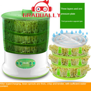 Household automatic bean sprouts machine large-capacity bean sprouts barrel artifact homemade small raw bean sprouts pot