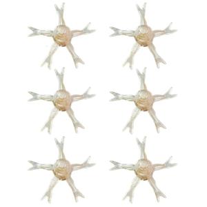 6Pcs Soft Swimming Lures Baits Artificial Slow Floating Lures Soft Lures Simulation Jellyfish Baits with Jellyfish Shape