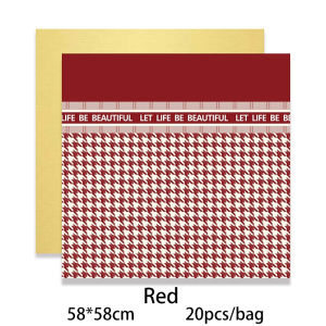 20PCS Double-Sided Bouquet Wrapping Paper Romantic DIY Gift High End Luxury Bouquet Wrapping Paper