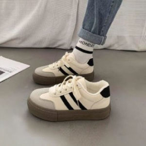 ali9 German Training Shoes Womens Shoes 2024 New Spring and Autumn Platform White Shoes R Cortez All-Matching Casual Sports Sneakers