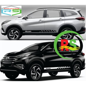 STICKER BODY SAMPING ALL NEW TERIOS ALL NEW RUSH AKSESORIES CUTTING STIKER MOBIL TERMURAH