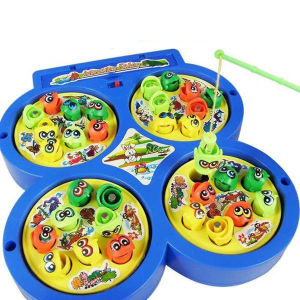Hộp Đồ Chơi Câu Cá Pin Nam Châm 15 Con 2 Cần Câu - Đồ Chơi Giáo Dục
