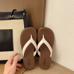 [Free Shipping] New Summer Fashion Womens Flip-Flops Flat Non-Slip Soft Sole Comfortable for Outdoor Wear Trendy Versatile Beach Sandals for Women