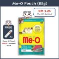GUN PET MEO Pouch Me-O Makanan Basah Kucing MEO Cat Wet Food ME O Makanan Kucing Murah 猫咪湿粮食物 85g. 