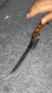 เหล็กกล้า 7Cr17Mov ด้ามจับชิงชัน สนิมประสิทธิภาพสูง