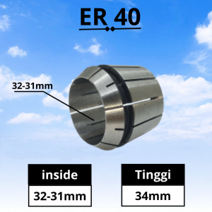 Adapter collet chuck ER40 spring collet ER 40 .