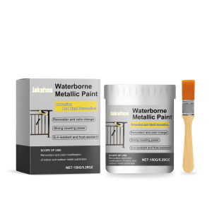 YEGBONG Water-based metal paint anti-rust paint railing iron paint wrought iron wood paint black white anti-corrosion Metal Rust Remover Paint Anti-Rust Primer Iron Gate Railings Rustproofing Anti-Corrosion Renovation Anti Rust Coating