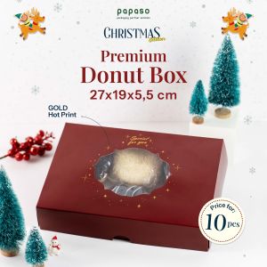 Box Donat PREMIUM / Donat Box / Donut Box / Kotak Donat (P-DB-R)