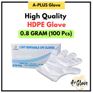 Disposable Plastic Hand HDPE Gloves Hygiene Restaurant Kitchen Catering Cleaning FoodGrade Sarung Tangan Plastik食品级一次性手套
