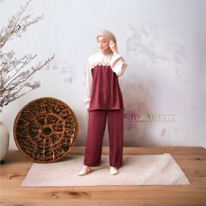 SHANIA SET | SETELAN WANITA KEKINIAN |SETELAN WANITA COMBI TERBARU |SETCEL WANITA PREMIUM