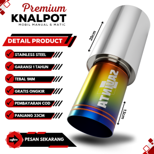 SAVINTA Knalpot Mobil BEZOv3 Full Stainles 33cm Polos