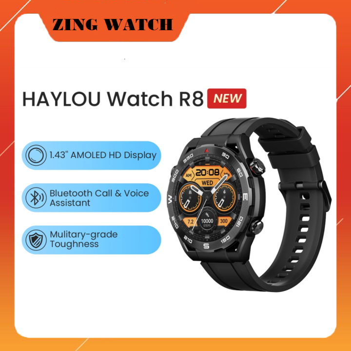 Đồng hồ thông minh Haylou R8 - Màn hình Amoled 1.43inch, nghe gọi ...