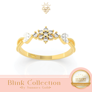 CINCIN WANITA DEWASA KOREA AESTHETIC RING GOLD CINCIN EMAS KADAR 375 (8 KARAT) DAN KADAR 300 (6 KARAT) CINCIN SALJU HATI FROZEN CANTIK MODEL BARU CINCIN EMAS MURAH MEWAH CK 261