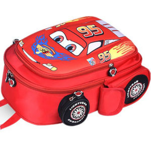JUSTSL School Season Kindergarten Korean style cartoon boy backpack childrens Car McQueen backpack Back to School