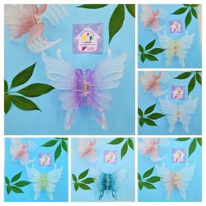 Kẹp tóc nữ hàn quốc cute phụ kiện bé gái kẹp càng cua nhiều răng trung gắp tóc bướm nhám loang màu siêu đẹp - thương hiệu Vợ Chồng Tôi