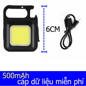 Đèn LED móc khóa di động nhỏ / Đèn pin sạc USB 3 chế độ sáng Đèn pin bỏ túi và dụng cụ mở chai / Đèn câu cá cắm trại ngoài trời khẩn cấp trong gia đình