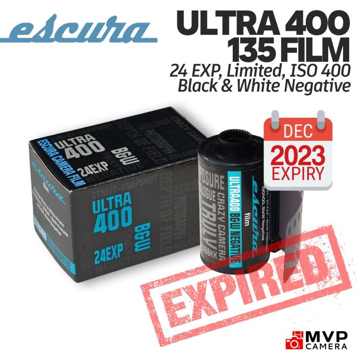 ESCURA Ultra 400 B&W Black and White Expired Negative Film 135 35mm BW  PROCESS MVP CAMERA Lazada PH