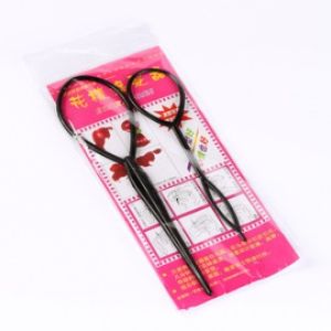 2024 Korean Fashion Colorful Hand-woven Thick Hair Ties Ball Head Rope High Ponytail Hair Accessories
