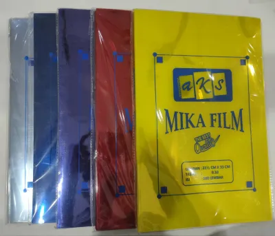 Set Mika Jilid Premium AKS 0.1 micron Warna-Warni - 10 Lembar