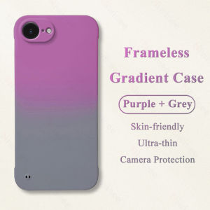 Thời Trang Gradient Mờ cứng Trường Hợp Đối Với iPhone 16E Ốp điện thoại Không Khung Siêu Mỏng Đơn Giản vỏ lưng chống sốc PC Nz21