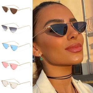 REEBO UV400 Triangle Sun Glasses Y2K Retro Cat Eye Sunglasses Vintage Lightweight Women HD Sunglasses Gift
