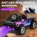 RC Cars 1:16 Remote Control Car for Boys 4-7 8-12,All Terrain Rechargeable Remote Control Truck for Kids, 2.4GHz Rc Monster Truck with Bodylight&Music&Spray, 20KM/H Car Toys for Ages 5-7, 8-13 Purple. 