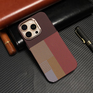 Color Collision Pattern Case for iPhone 17 16 15 Pro Max Hard Carbon Shell Camera Lens Armor Protective Back Cover Capa