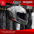 MT REVENGE 2 G BRUSH FULL FACE SINGLE VISOR MOTORCYCLE HELMET (with extra lens). 