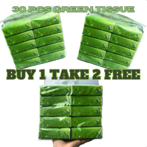 IFUN [Buy 1 Take 2] 300Sheets High Quality Lightly Green Tea Scented Paper Towels Tissue