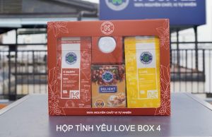 Set Quà Tăng Cà Phê Hộp Tình Yêu Love Box 4 - Cà phê Rang Xay và Cà Phê Hòa Tan