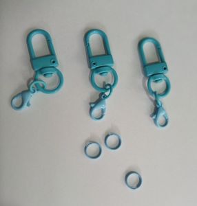 Big Lobster Clasp Keychain Lobster Hook with Big Ring for Bag Charm Attach Bag Soft Toy Spring hook keychain key chain buckle hook O shape Keychain U shape Keychain phone strap DIY colorful keychain color ring jumper