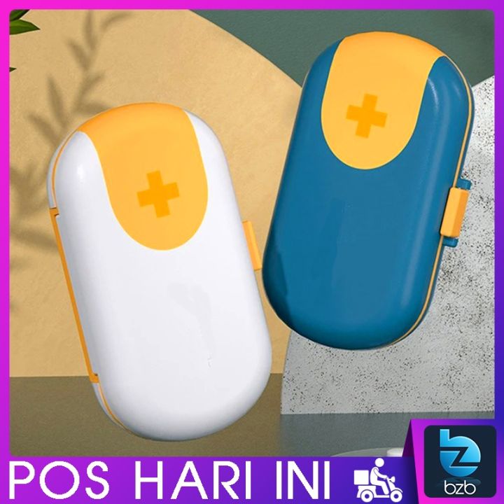 WATERPROOF 💥 Medicine Pill Splitter Cutter Storage Box Vitamin Tablet ...