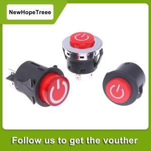 NewHopeTreee สวิตช์สตาร์ทด้วยปุ่มเดียวสำหรับเด็กสวิตช์ไฟรถยนต์ไฟฟ้าแบตเตอรี่เด็ก