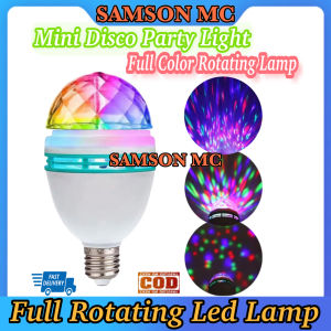 Led Mini Party Light Full Color Rotating Lamp Auto Rotating Stage Light Disco Crystal Light
