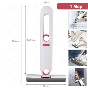 Mini Squeeze Mop cầm tay Máy tính để bàn Phòng tắm Cửa sổ xe hơi Kính Sponge Cleaner Công cụ làm sạch nhà Mops