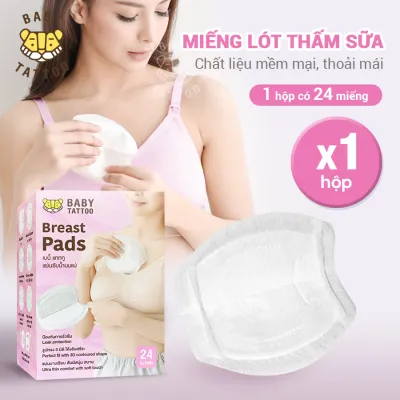 MIếng Dán Thấm Sữa/ Miếng Lót Thấm Hút Sữa Một Hộp 24 Miếng Dành Cho Các Bà Mẹ Đang Mang Thai / Sau Sinh / Quá Trình Đang Cho Con Bú BABY TATTOO