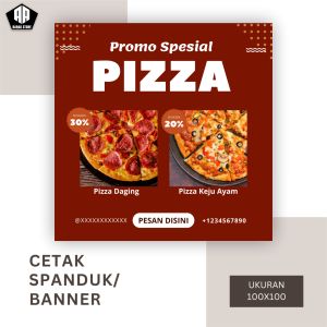 Cetak Banner Cetak Spanduk SPECIAL PROMO PIZZA BISA REQUEST