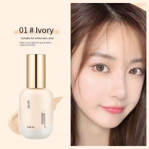 QISE Lightweight Airy Foundation - 24H Oil Control Pore Blurring Perfect for Christmas Parties