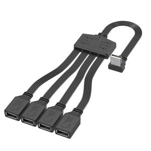 4 in 1 USB2.0 Splitter Cable USB Power Splitter Cable USB2.0 Male to 4 USB Female Splitter Cable Charging Data Transfer