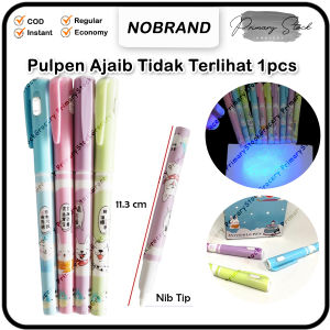 Pulpen Ajaib Senter Contek Magic Pen UV Tidak Terlihat dan Lampu Invisible