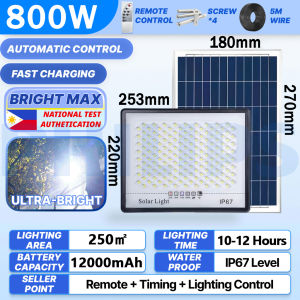PHILIPS 3000W Solar Light Outdoor Led Light Solar Flood Light Waterproof Street Light With Panel With Remote Control