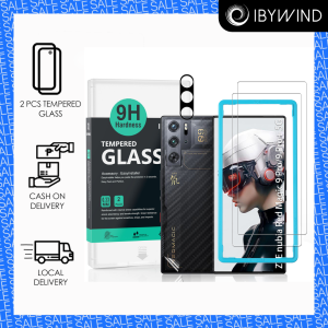 IBYWIND Tempered Glass Screen Protector For  ZTE Nubia RedMagic 9 Pro / 9 Pro+ / 10 Pro / 10 Pro+ 5G (2Pcs) with camera lens protector