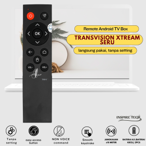 Remot Remote TRANSVISION XSTREAM SERU Android TV BOX DM12 by Tanaka