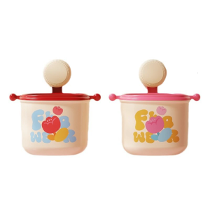 Mini Wall Mount Rubbish Bin with Suction Cup Portable Waste Paper Bin Trash Can Basket for Desk Bathroom Kitchen Decors