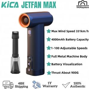 Kica jetfan Max turbofan mạnh mẽ cao quạt tốc độ mạnh mẽ máy sấy có thể tháo rời pin cắm trại ngoài trời đa năng fan hâm mộ cho cắm trại ngoài trời/làm sạch/Làm sạch bụi/sấy khô